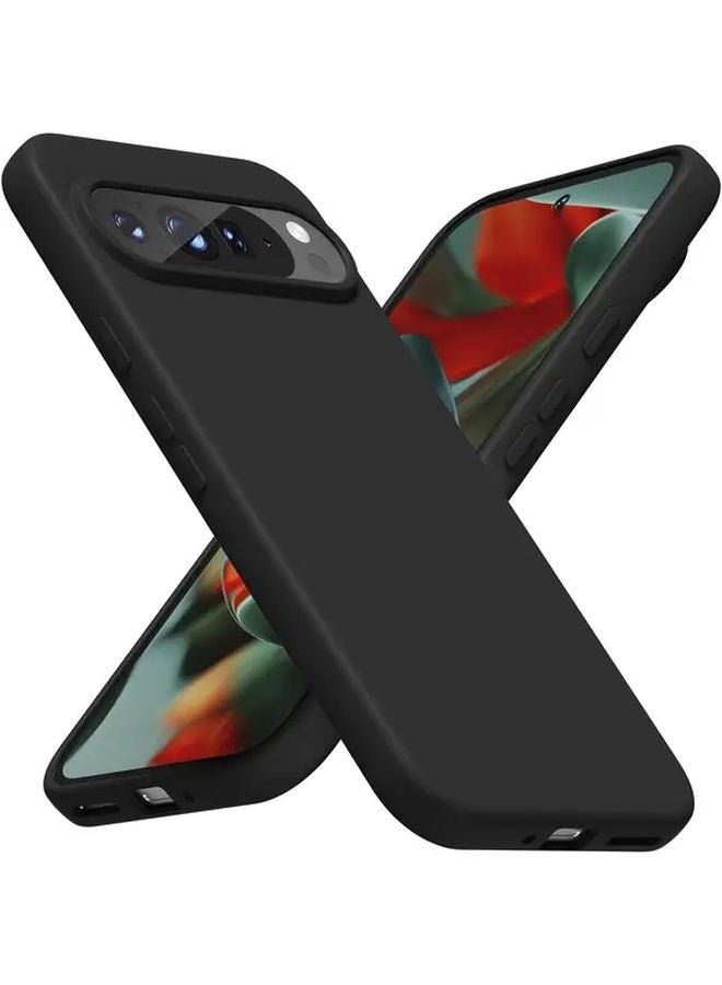 Black TPU Phone Case For Google Pixel 9 Pro Shockproof Protective Cover - Image 1